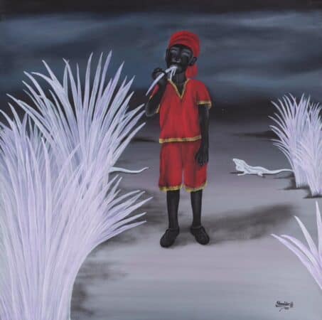 the-haitian-painter-schneider-hilaire-invokes-the-loas-paris